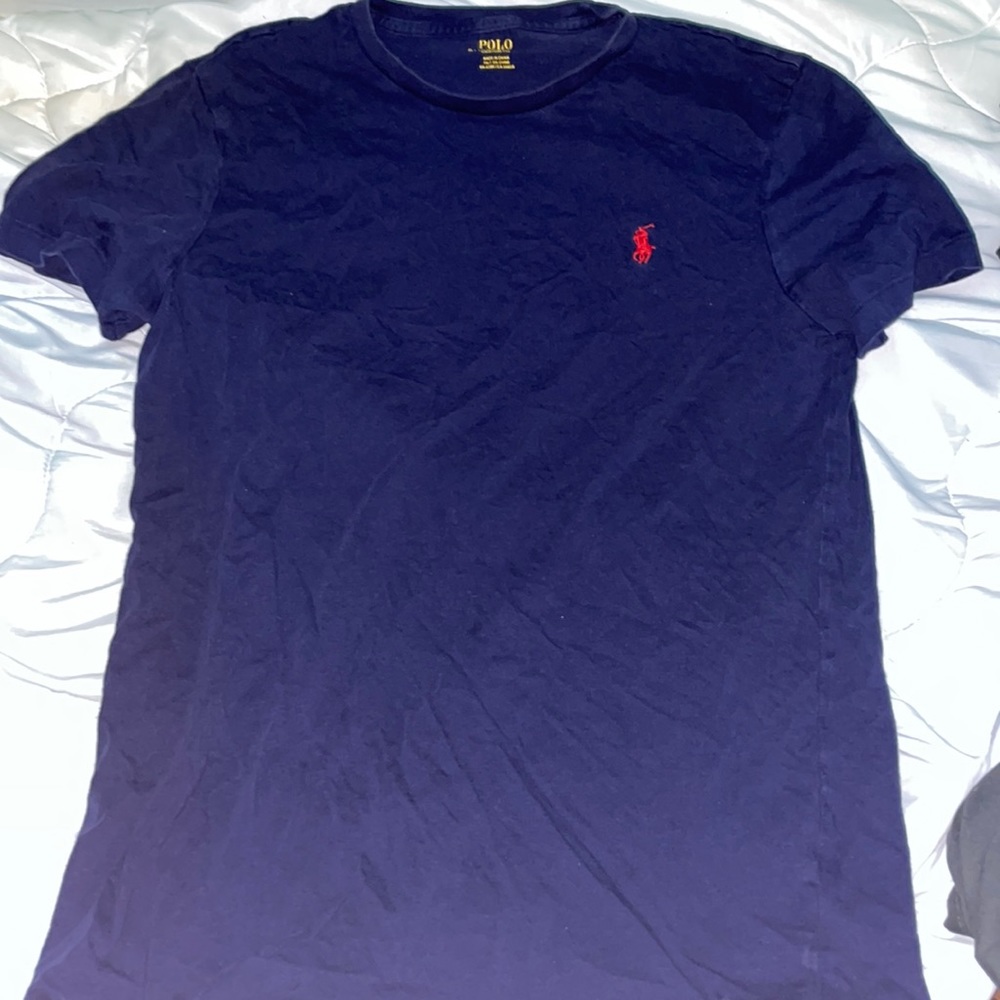 A women’s custom fit polo shirt.